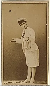 Clara Lane, from the Actors and Actresses series (N145-8) issued by Duke Sons & Co. to promote Duke Cigarettes by American Tobacco Company|W. Duke, Sons & Co.