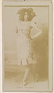 Clara Thropp, from the Actresses series (N245) issued by Kinney Brothers to promote Sweet Caporal Cigarettes by Kinney Brothers Tobacco Company