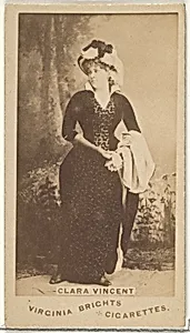 Clara Vincent, from the Actors and Actresses series (N45, Type 1) for Virginia Brights Cigarettes by Allen & Ginter