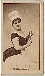 Clara Want, from the Actresses series (N245) issued by Kinney Brothers to promote Sweet Caporal Cigarettes by Kinney Brothers Tobacco Company