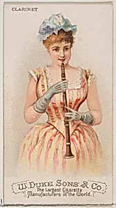 Clarinet, from the Musical Instruments series (N82) for Duke brand cigarettes by W. Duke, Sons & Co.|Schumacher & Ettlinger