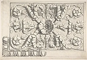 Classical Ceiling Moldings with Floral Ornament