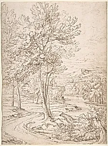 Classical Landscape with a Building and a River