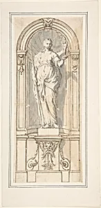 Classical Niche with Figure of a Woman