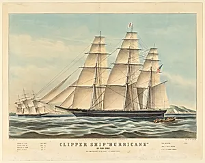 Clipper Ship "Hurricane" of New York