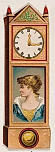 Clock, from the Novelties series (N228, Type 3) issued by Kinney Bros. by Kinney Brothers Tobacco Company