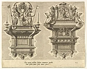 Cœnotaphiorum (23) by Hans Vredeman de Vries|Johannes van Doetecum I|Lucas van Doetecum|Hieronymus Cock