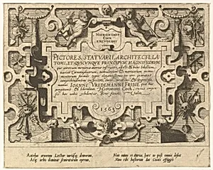 Cœnotaphiorum (title page) by Hans Vredeman de Vries|Johannes van Doetecum I|Lucas van Doetecum|Hieronymus Cock