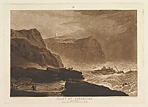 Coast of Yorkshire, Near Whitby (Liber Studiorum, part V, plate 24) by Joseph Mallord William Turner|William Say|Joseph Mallord William Turner