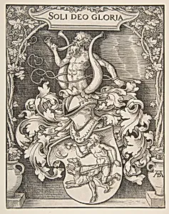 Coat of Arms of Johann Tscherte by Albrecht Dürer