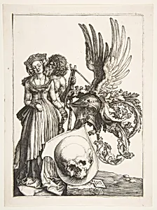 Coat of Arms with a Skull by Albrecht Dürer