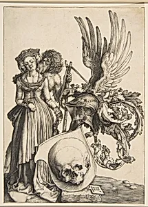 Coat of Arms with a Skull by Albrecht Dürer