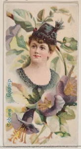 Cobaea: Gossip, from the series Floral Beauties and Language of Flowers (N75) for Duke brand cigarettes