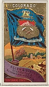 Colorado, from Flags of the States and Territories (N11) for Allen & Ginter Cigarettes Brands by Allen & Ginter