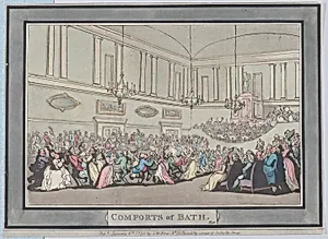 Comforts of Bath, Plate 10 by S. W. Fores|Thomas Rowlandson
