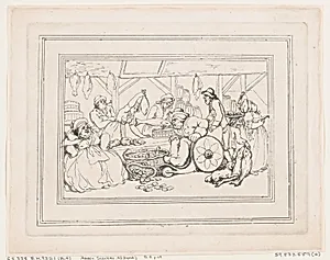 Comforts of Bath, Plate 4 by Thomas Rowlandson