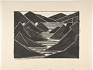 Composition (Fjord) by Jacoba van Heemskerck