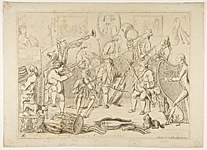 Concerto Coalitionale by Frederick Howard, 5th Earl of Carlisle|Thomas Powys, 1st Baron Lilford|James Sayers|Thomas Cornell|Frederick North, 2nd Earl of Guilford|Edward Smith-Stanley, 12th Earl of Derby|John Montagu, 4th Earl of Sandwich|William Cavendish-Bentinck, 3rd Duke of Portland|William Eden, 1st Baron Auckland|The Right Honorable Edmund Burke|Charles Howard, 11th Duke of Norfolk|Charles James Fox