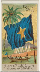 Congo, from Flags of All Nations, Series 2 (N10) for Allen & Ginter Cigarettes Brands