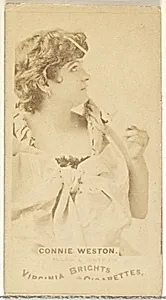 Connie Weston, from the Actors and Actresses series (N45, Type 1) for Virginia Brights Cigarettes by Allen & Ginter