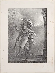 Conrad Saving Gulnare from the Fire