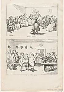 Conversazione, and A Country Club by Henry William Bunbury|Thomas Rowlandson