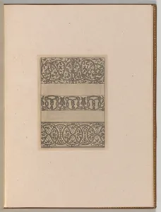 Copies after the 'Livre contenant passement de moresques' (plate 18)