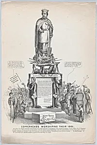Copperheads Worshiping Their Idol by Anonymous, American, 19th century