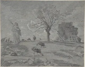 Copy of a painting entitled "L'Automne," by J.F. Millet