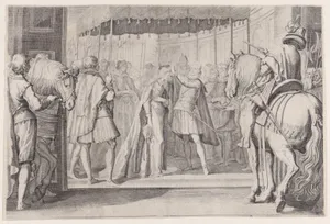 Copy of Couronnement de Christine de Lorraine, la Grande Duchesse (Coronation of the Grand Duchess, Christine de Lorraine), from La Vie de Ferdinand Ier de Médicis série appelée aussi Les Batailles des Médicis (The Life of Ferdinand I de'Medici also called The Medici Battles)