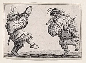 Copy of Les Danseurs a la Flute et au Tambourin (Dancers with the Flute and the Tambourine), from "Les Caprices" by Anonymous|Jacques Callot