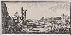 Copy of Vue du Louvre (View of the Louvre), from Les Deux Grandes Vues de Paris (The Two Large Views of Paris) by Jacques Callot|Anonymous