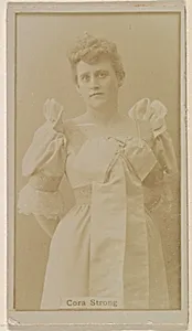 Cora Strong, from the Actresses series (N245) issued by Kinney Brothers to promote Sweet Caporal Cigarettes by Kinney Brothers Tobacco Company