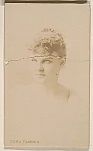 Cora Tanner, from the Actresses series (N246), Type 1, issued by Kinney Brothers to promote Sporting Extra Cigarettes by Kinney Brothers Tobacco Company