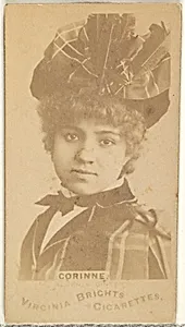 Corinne, from the Actors and Actresses series (N45, Type 1) for Virginia Brights Cigarettes by Allen & Ginter