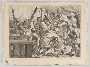 Coronation of Emperor Othon celebrated in San Ambrogio, Milan