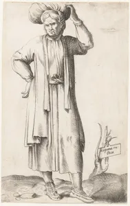 Costume Plate: Hispania Rustica (with laundry on head)