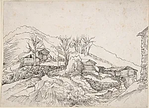 Cottages in a Rocky Landscape