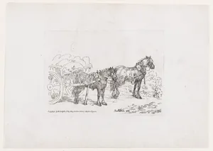 Country Cart Horses, from A New Book of Horses and Carriages