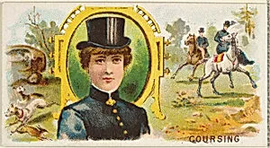 Coursing, from the Games and Sports series (N165) for Old Judge Cigarettes by Goodwin & Company