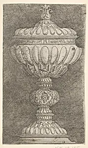 Covered Goblet with Grapes on the Stem