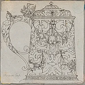 Covered Tankard with 16th century ornament