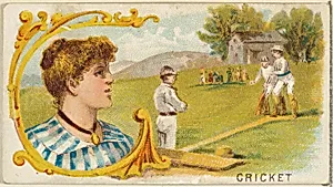 Cricket, from the Games and Sports series (N165) for Old Judge Cigarettes by Goodwin & Company