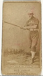 Crooks, 2nd Base, St. Louis Whites, from the Old Judge series (N172) for Old Judge Cigarettes by Goodwin & Company
