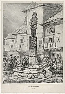 Cross of Chaudesaigues by Eugène Isabey|Godefroy Engelmann