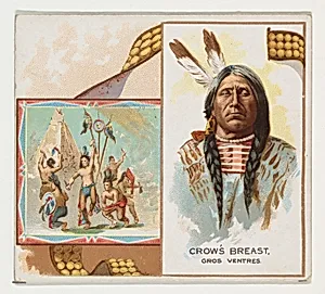 Crow's Breast, Gros Ventres, from the American Indian Chiefs series (N36) for Allen & Ginter Cigarettes by Allen & Ginter