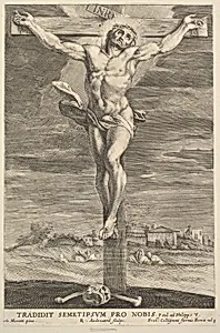 Crucifixion by Robert van Audenaerde|François Collignon|Carlo Maratti