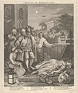 Cruelty in Perfection (The Four Stages of Cruelty) by William Hogarth