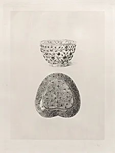 Crystal Cup and Jade Saucer