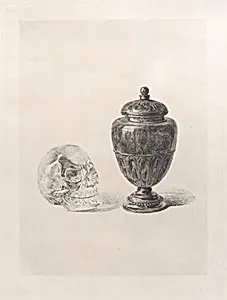 Crystal Skull and Jade Vase
